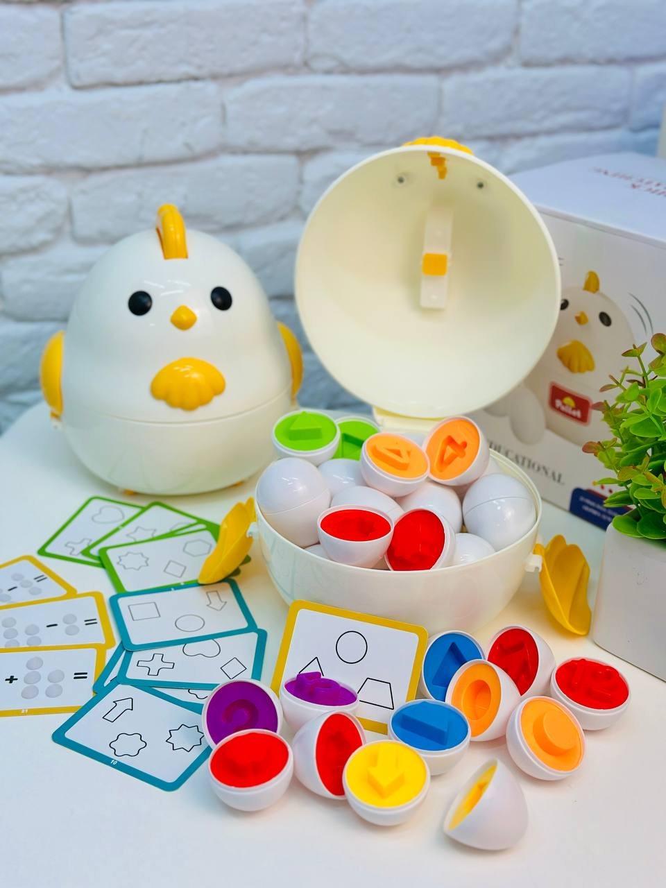 Сортер Монтессори 3Д Цыпленок/яйца/геометрические фигуры и цвета (2772549431) - фото 6 Сортер Монтессори 3Д Цыпленок/яйца/геометрические фигуры и цвета (2772549431) - фото 6