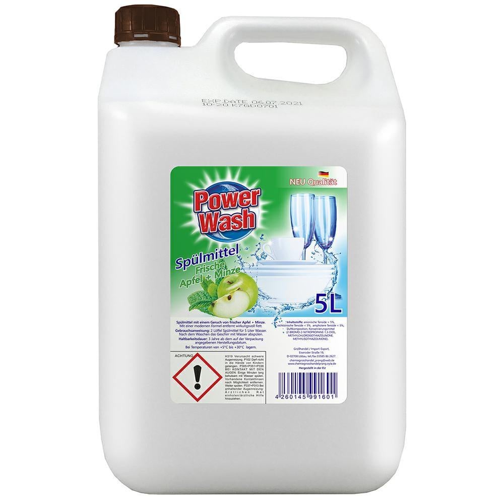 Засіб для миття посуду Яблуко Power Wash Spulmittel Apfel 5 л - фото 1