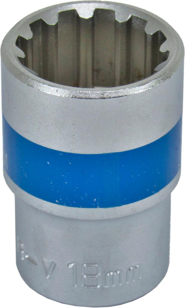 Головка торцевая низкая двенадцатигранная KING ROY Spline 1/2 18 мм ()