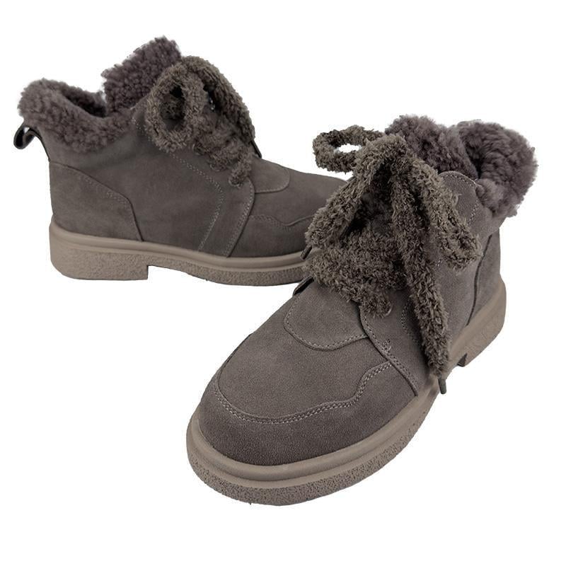 Черевики жіночі замшеві на шнурівці 3052-3 p. 38 24,5 см Бежевий - фото 2