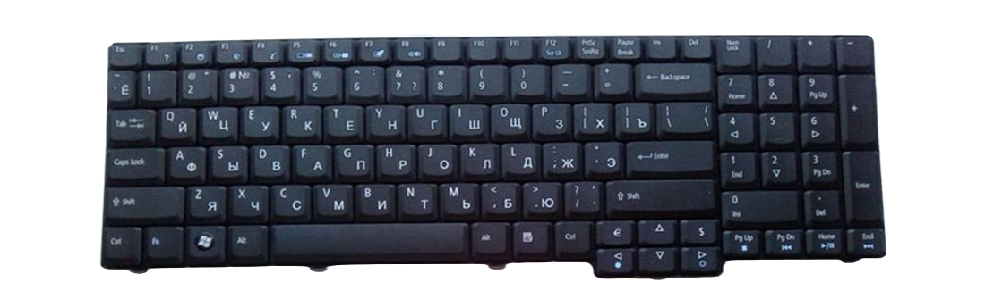 Клавиатура для ноутбука Acer eMachines E528 матовая (KB.INT00.307)