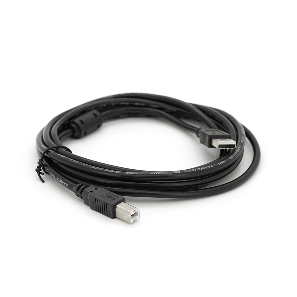 Кабель USB 2,0 AM/BM із феритом 3 м Чорний (YUT_V10943)