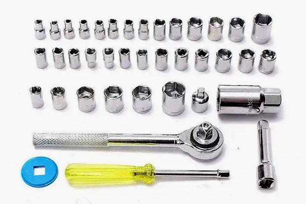 Набор профессиональных инструментов Combination Socket в кейсе 40 шт. - фото 11