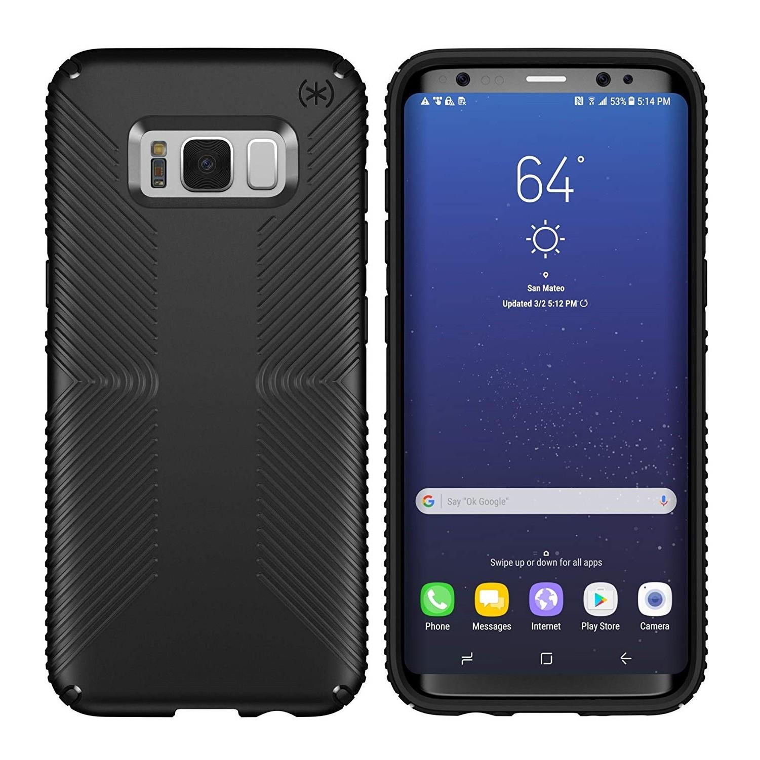 Чехол противоударный Speck Presidio Grip для Samsung S8 Plus Black