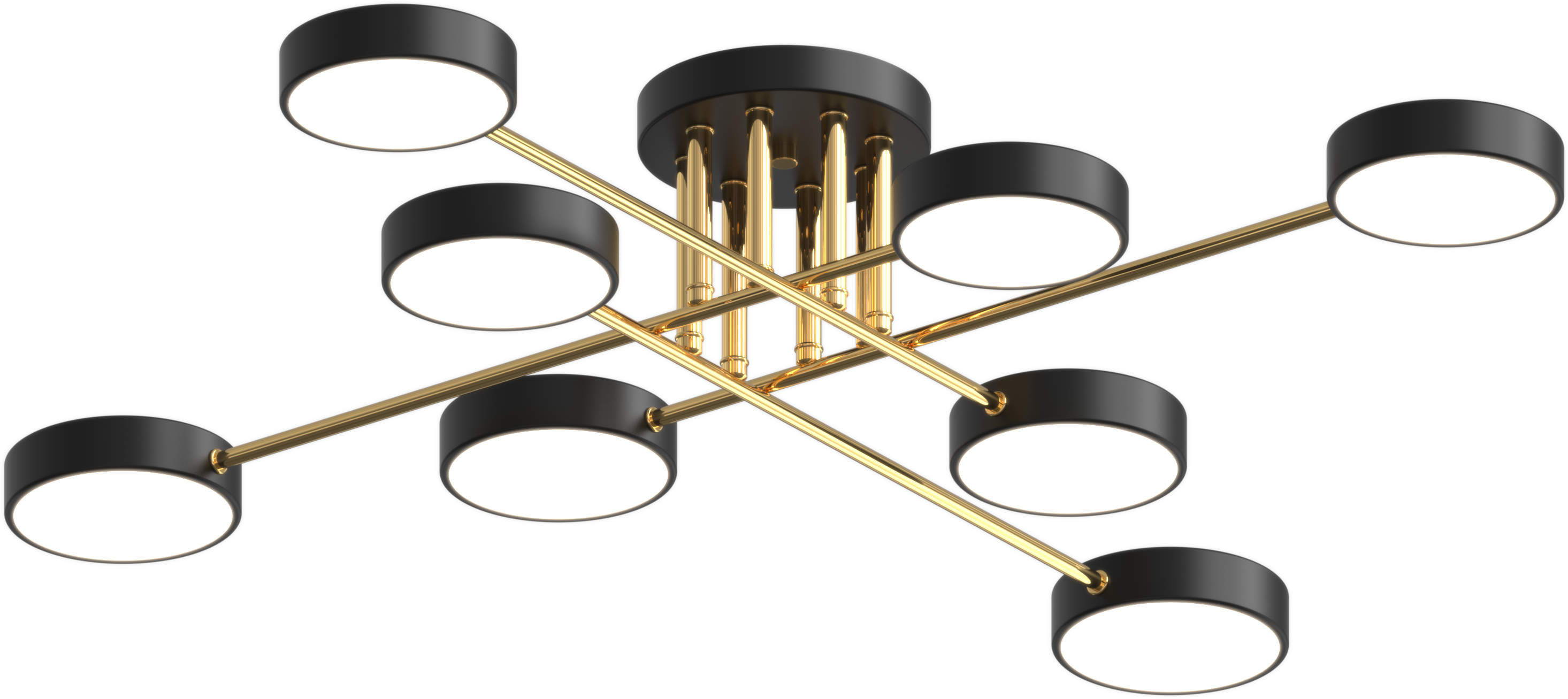 Люстра светодиодная акриловая Sirius B X13258/8 BK+FGD
