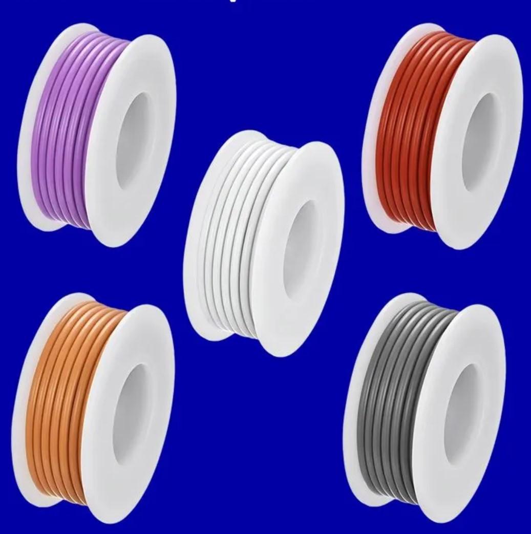 Набор монтажной проволоки HandsKit 20AWG-FW в силиконовой изоляции 0,5 мм2x10 м Разноцветный (2379180569) - фото 3 Набор монтажной проволоки HandsKit 20AWG-FW в силиконовой изоляции 0,5 мм2x10 м Разноцветный (2379180569) - фото 3