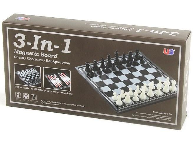 Набір шахів 3в1 магнітні 25х25 см - фото 3
