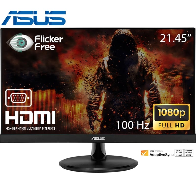 Монитор ASUS VP229HF безрамочный IPS 1920x1080 Full HD 21.5" (tf688) - фото 2