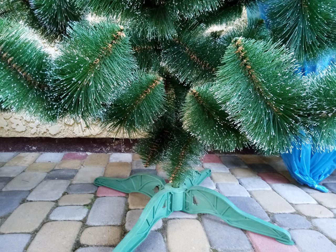 Сосна штучна Білі кінчики в снігу пишна 210 см з підставкою в коробці (23500673) - фото 2 Сосна штучна Білі кінчики в снігу пишна 210 см з підставкою в коробці (23500673) - фото 2