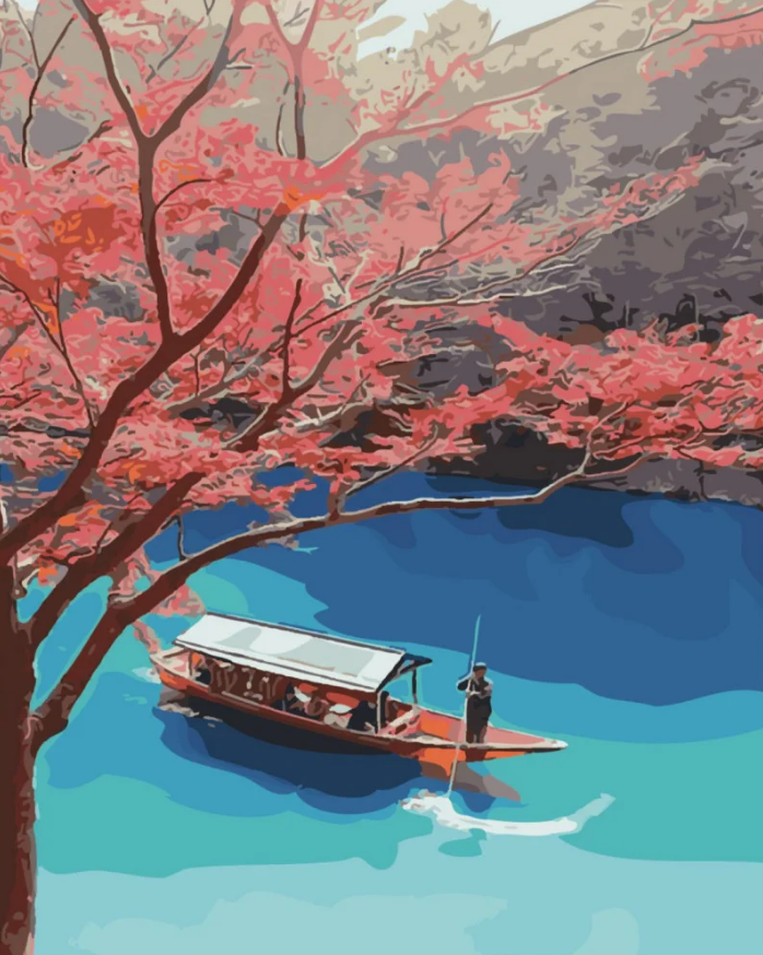 Картина по номерам Strateg С легкостью по течению 40x50 см (SY6458)