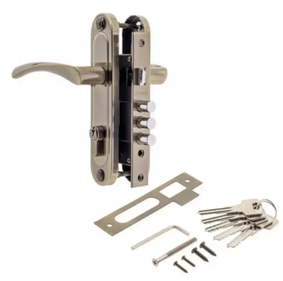 Замок врізний AVERS 1023/60-AB UA Бронзовий (1702559172)