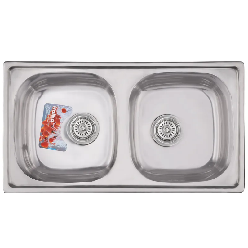 Мийка для кухні Haiba 78x43 см Double polish (HB0568)