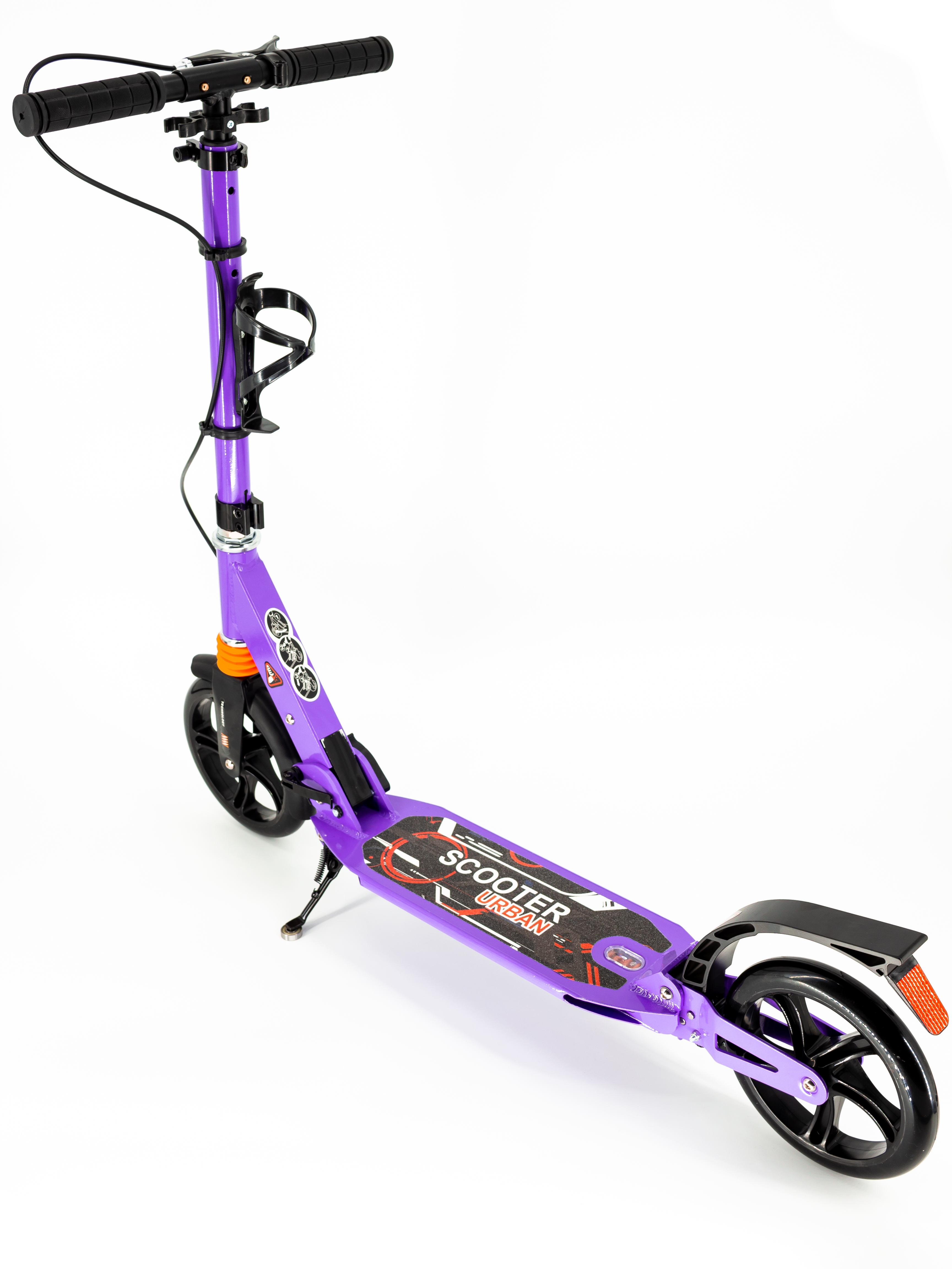 Самокат Scooter 116-C1 з кліпсою і підсклянником Фіолетовий (116-C1-purp) - фото 2 Самокат Scooter 116-C1 з кліпсою і підсклянником Фіолетовий (116-C1-purp) - фото 2