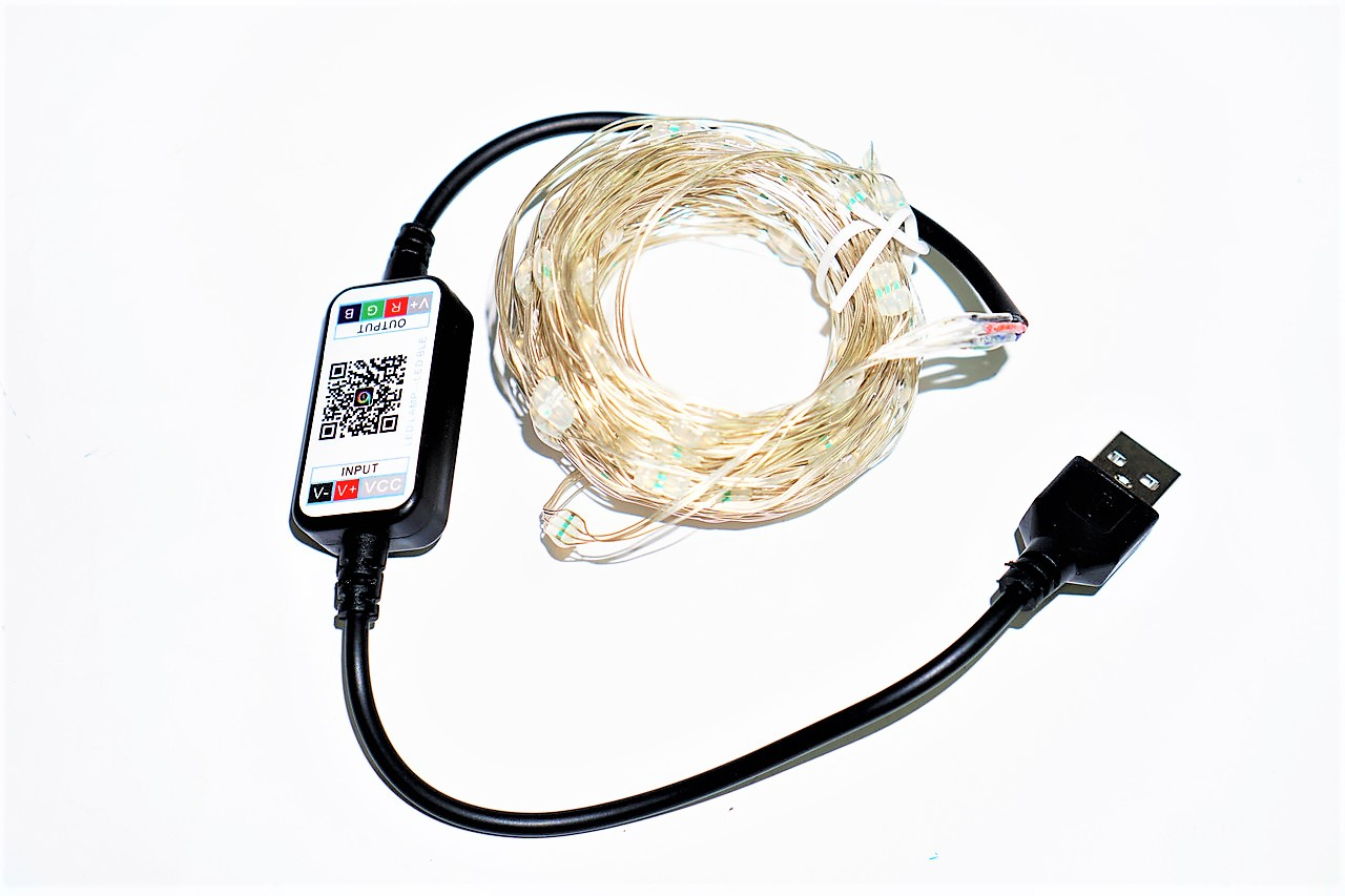 Гирлянда X150L15 150 LED USB Bluetooth управление смартфоном 15 м RGB (f6961cef)