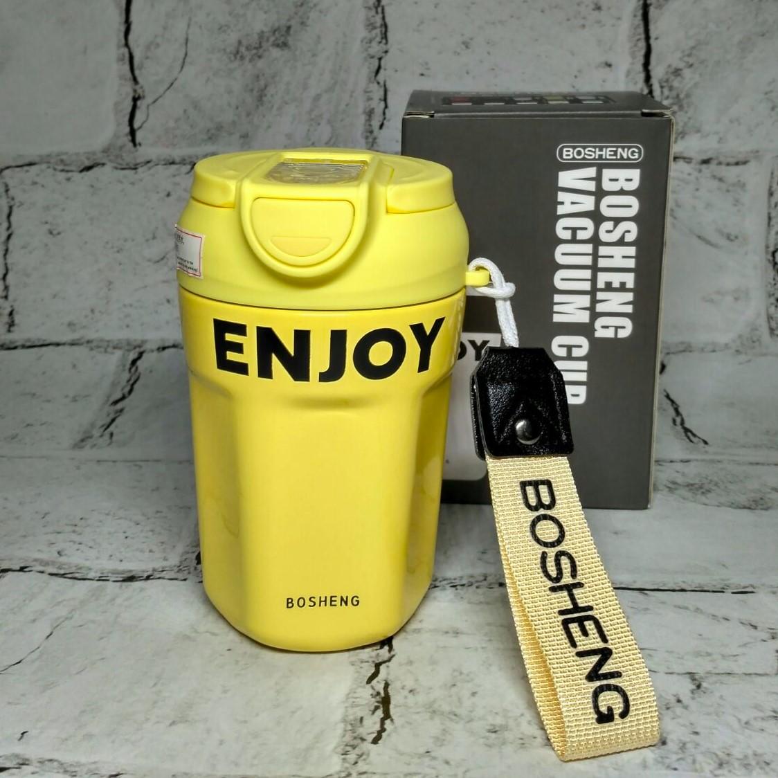 Термостакан с трубочкой Enjoy термочашка для кофе 13х7х6 см 350 мл Желтый (1889-ZH) Термостакан с трубочкой Enjoy термочашка для кофе 13х7х6 см 350 мл Желтый (1889-ZH)