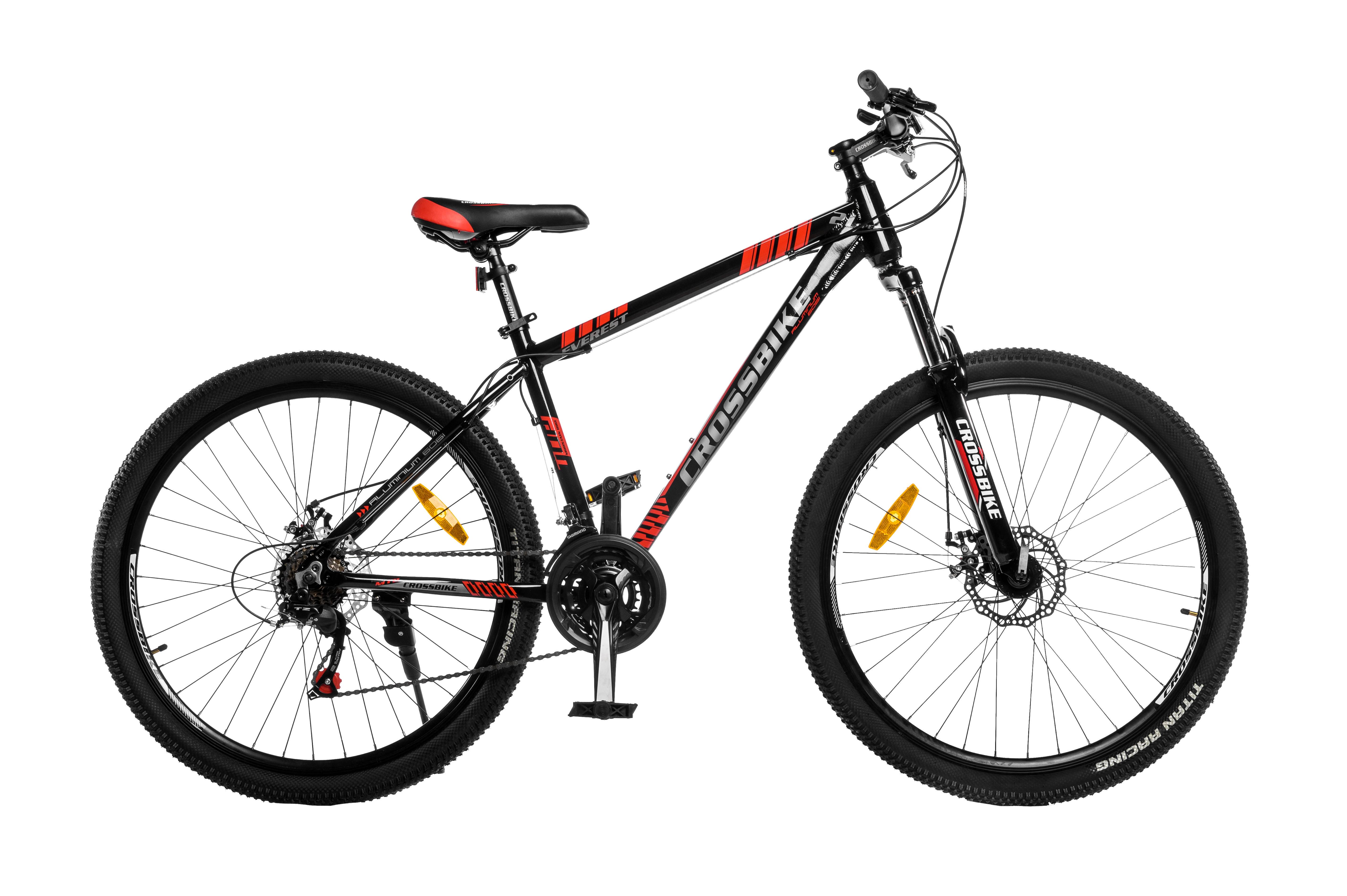 Велосипед CrossBike Everest 27"17" Черно-красный