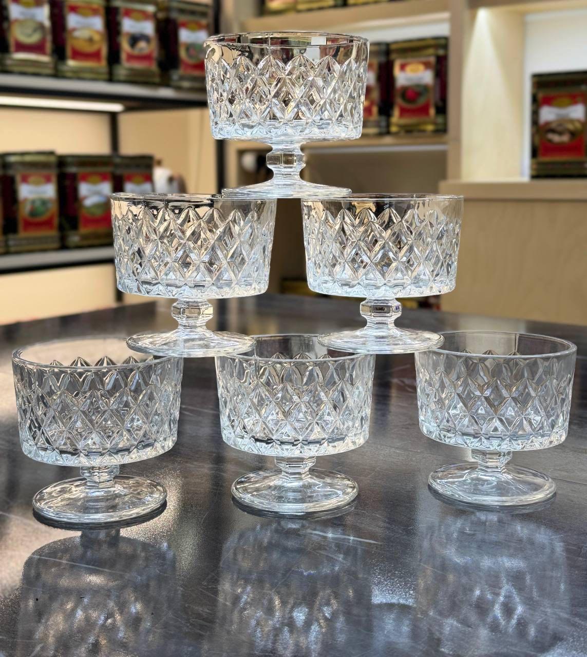 Набір келихів-креманок Сорбет 6 шт. 290 мл Прозорий (102-1642)