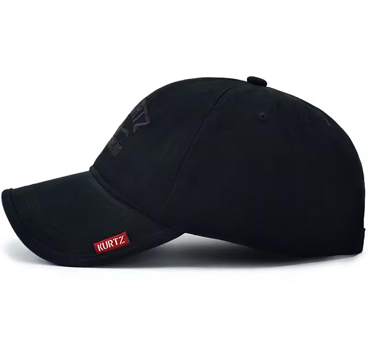 Кепка бейсболка Wuke логотип A-Kurtz з вигнутим козирком унісекс one size Чорний - фото 2 Кепка бейсболка Wuke логотип A-Kurtz з вигнутим козирком унісекс one size Чорний - фото 2