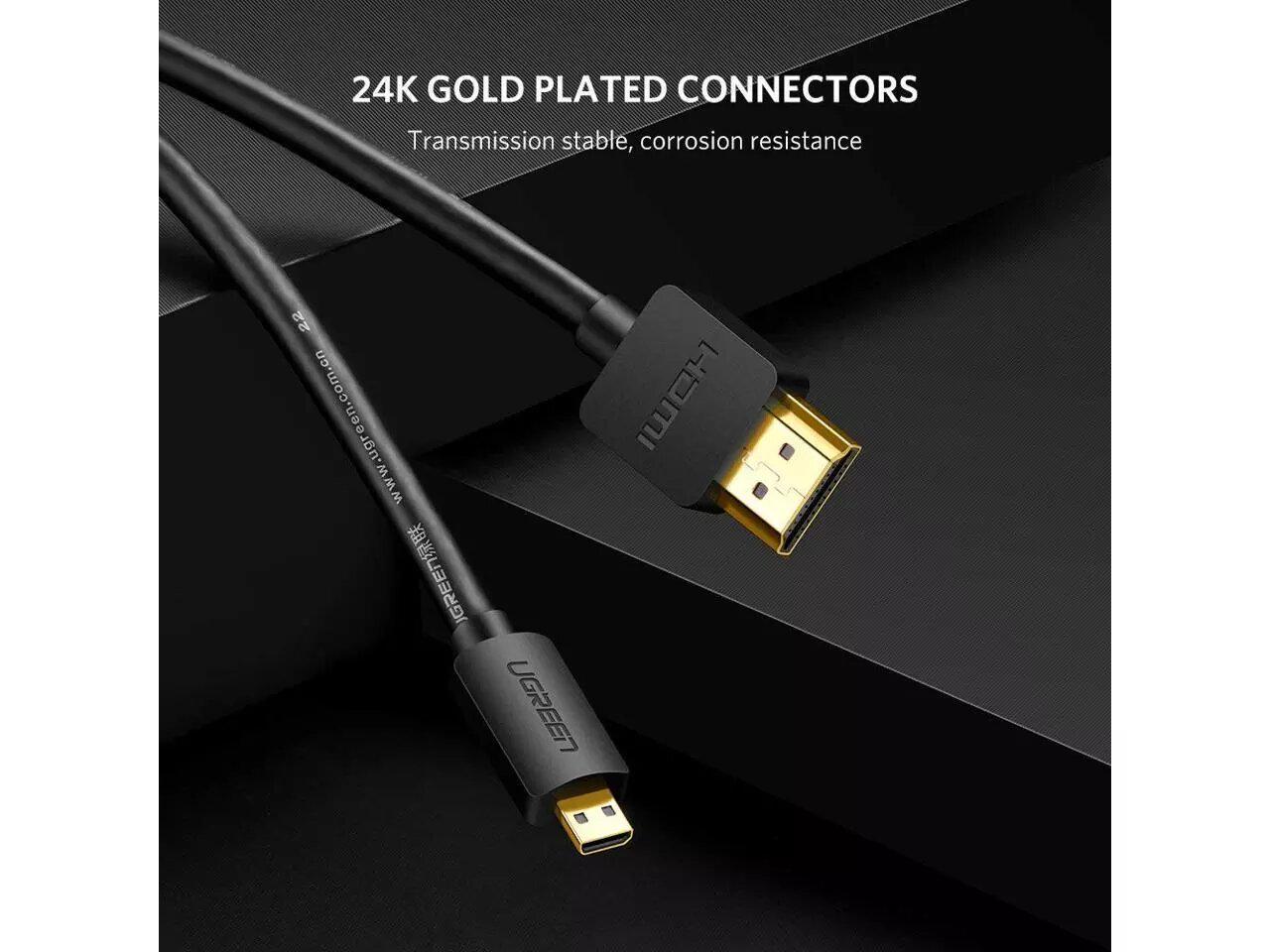 Кабель UGREEN HD127 Micro HDMI to HDMI 0,5 м Black (15841) - фото 7