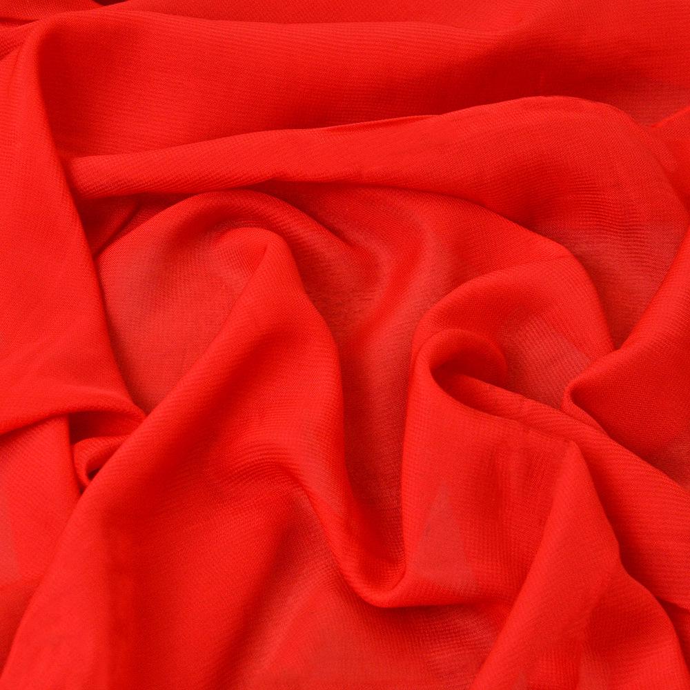 Ткань шифон Мульти Темно-коралловый (16303)