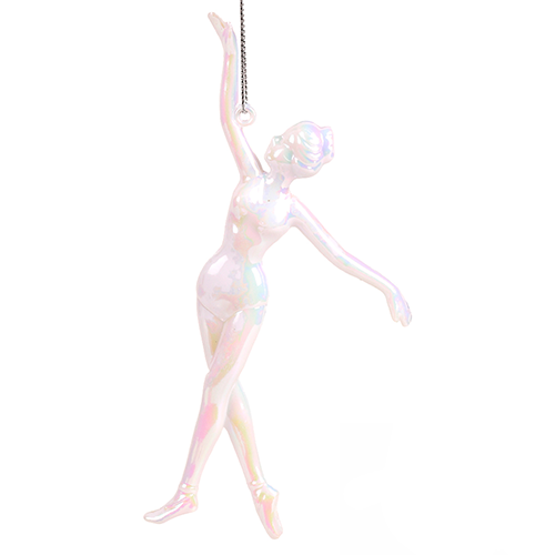 Подвеска новогодняя балерина Stenson 16 см White (R96285) Подвеска новогодняя балерина Stenson 16 см White (R96285)