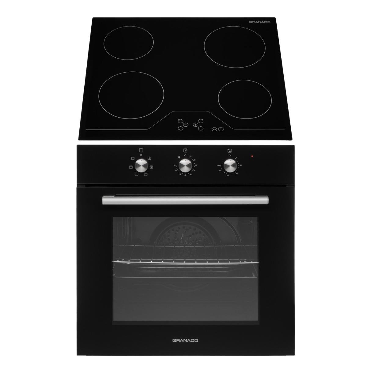 Комплект Granado духовой шкаф электрический GEO 62-0200 Black и варочная поверхность электрическая GVH 624 (GOH010202)
