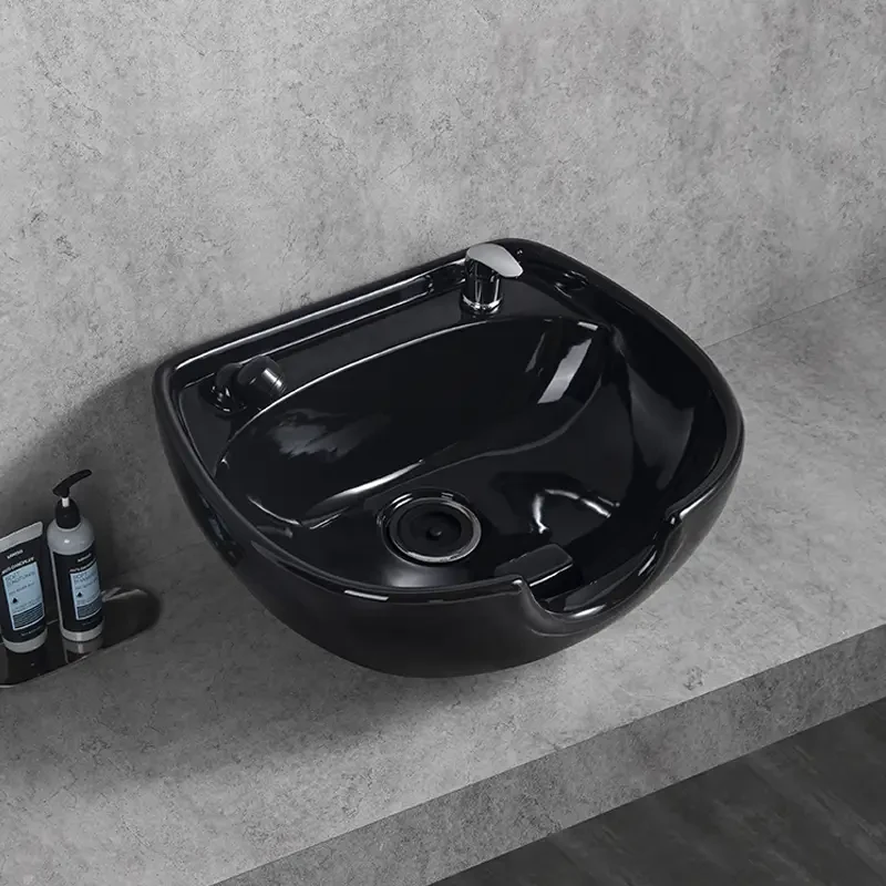 Раковина к парикмахерской мойке ДенІС professional керамическая Черный (1772557211) - фото 3 Раковина к парикмахерской мойке ДенІС professional керамическая Черный (1772557211) - фото 3