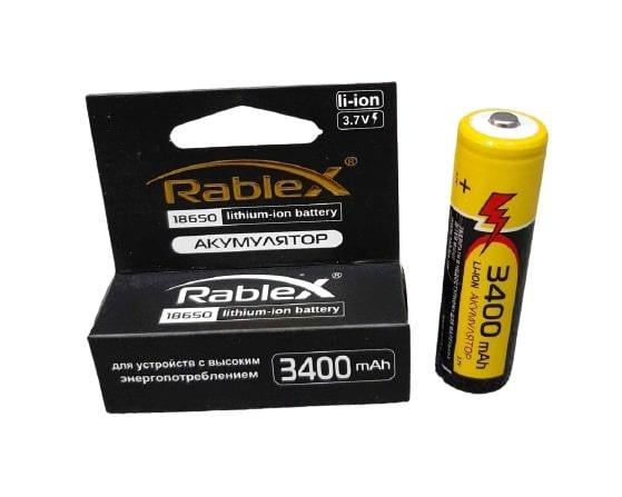 Аккумулятор Li-Ion 18650 Rablex 3400 mAh 3,7V (1275283985)