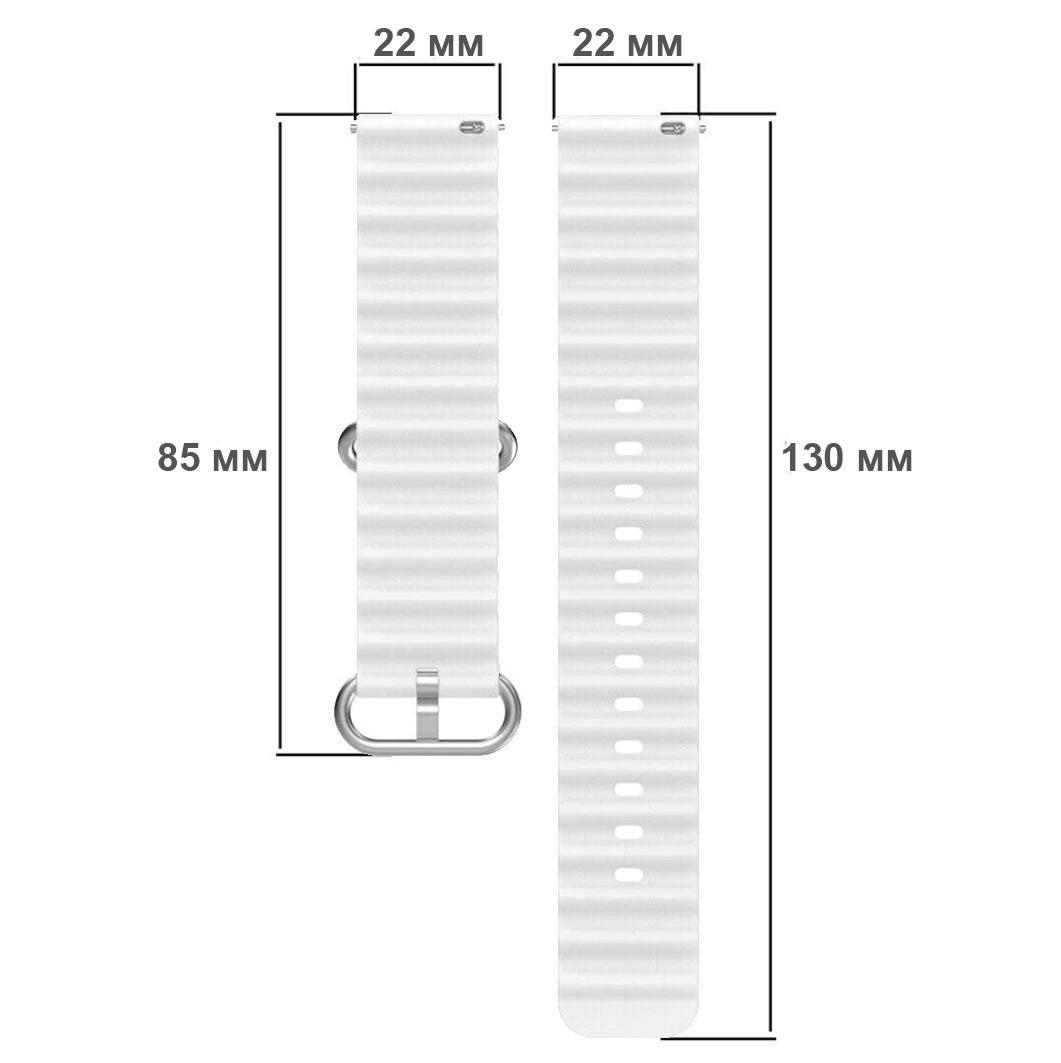 Ремешок силиконовый Primolux Ocean для часов Xiaomi Redmi Watch 5 Active/5 Lite White (2770979625) - фото 4 Ремешок силиконовый Primolux Ocean для часов Xiaomi Redmi Watch 5 Active/5 Lite White (2770979625) - фото 4