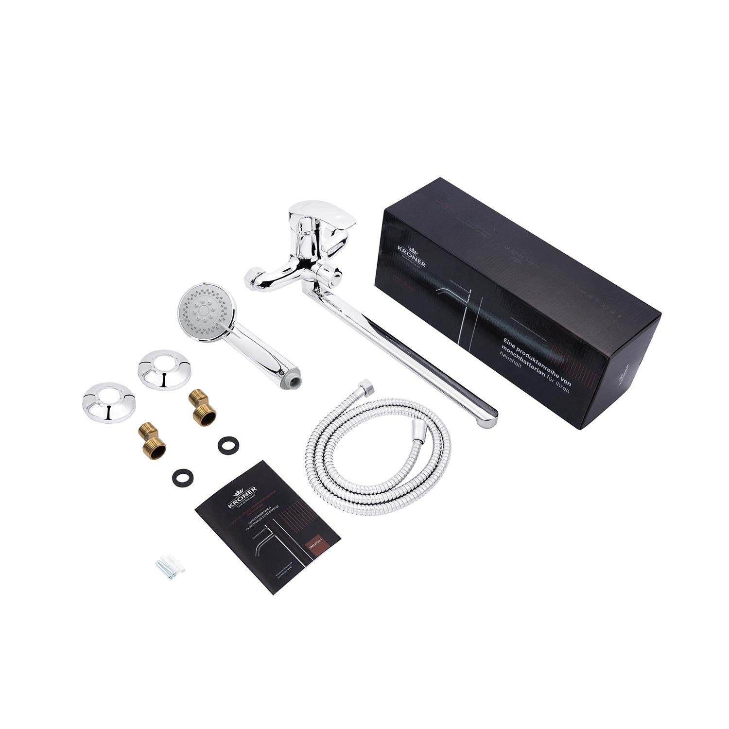 Смеситель-кран для ванной Kroner KRP Konstante C072 (KR23593Y) - фото 7 Смеситель-кран для ванной Kroner KRP Konstante C072 (KR23593Y) - фото 7