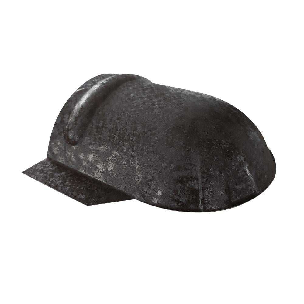 Заглушка конька полукруглая Thyssen Krupp штампованная RAL 8019 Relief ice Crystal Темно-коричневый (31989905)