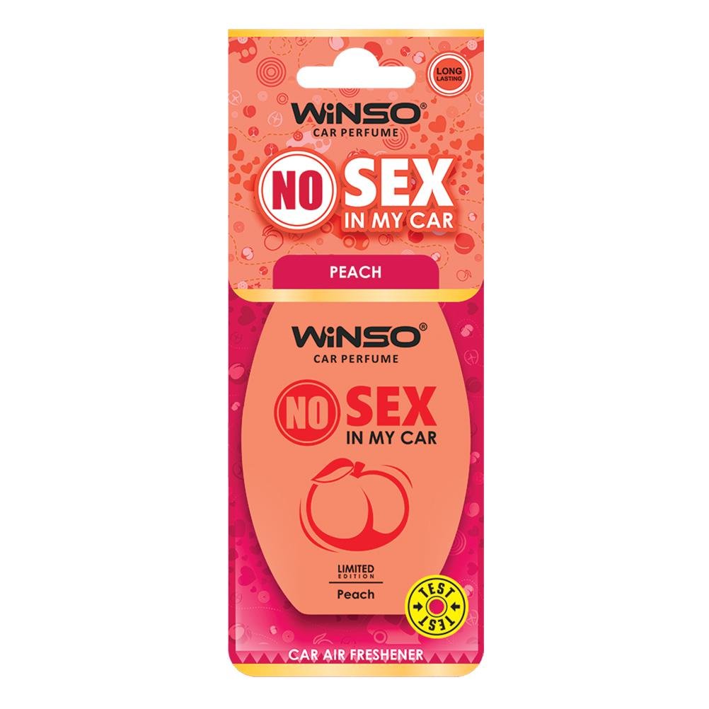 Освежитель воздуха WINSO NO Sex in My Car, целлюлозный ароматизатор, PEACH
