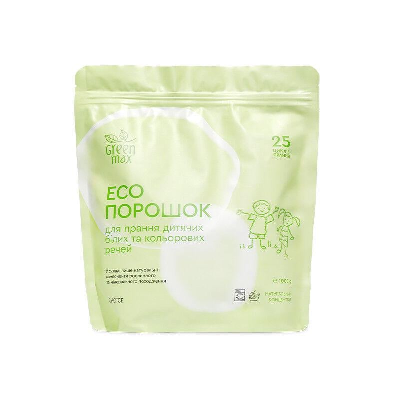 Детский стиральный порошок Green Max натуральный концентрат 1000 г