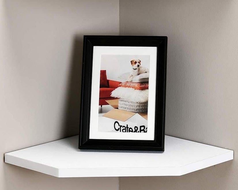 Полка настенная угловая из дерева Романа 30 Зефир (УНП-300120)