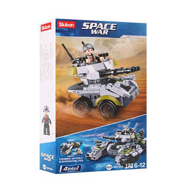 Конструктор Sluban M38-B0793A Space war военный транспорт фигурка 123 детали (6903317209682)