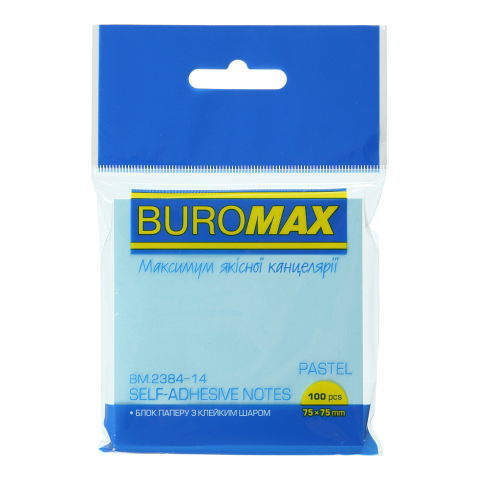 Папір для записів Buromax PASTEL 75х75 мм 100 аркушів (BM.2384-14) - фото 1