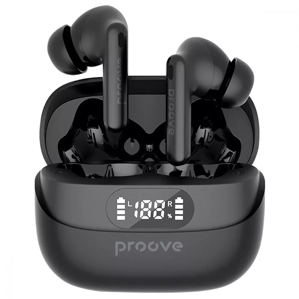 Наушники беспроводные Proove Digital Pro TWS with ANC кейс с дисплеем Черный (27316533)
