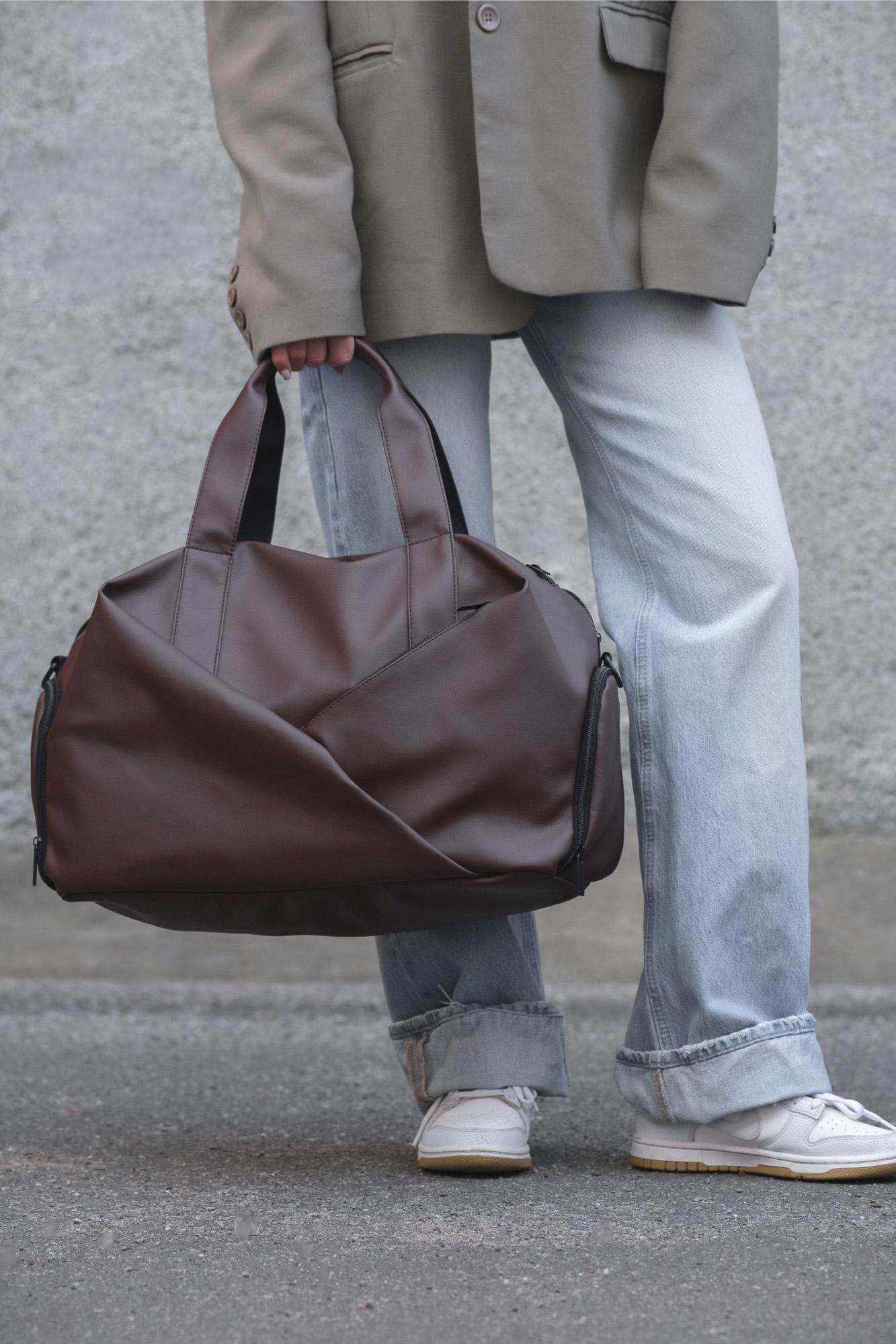 Сумка женская Without Gym багажная дорожная Brown (8049531) - фото 3 Сумка женская Without Gym багажная дорожная Brown (8049531) - фото 3