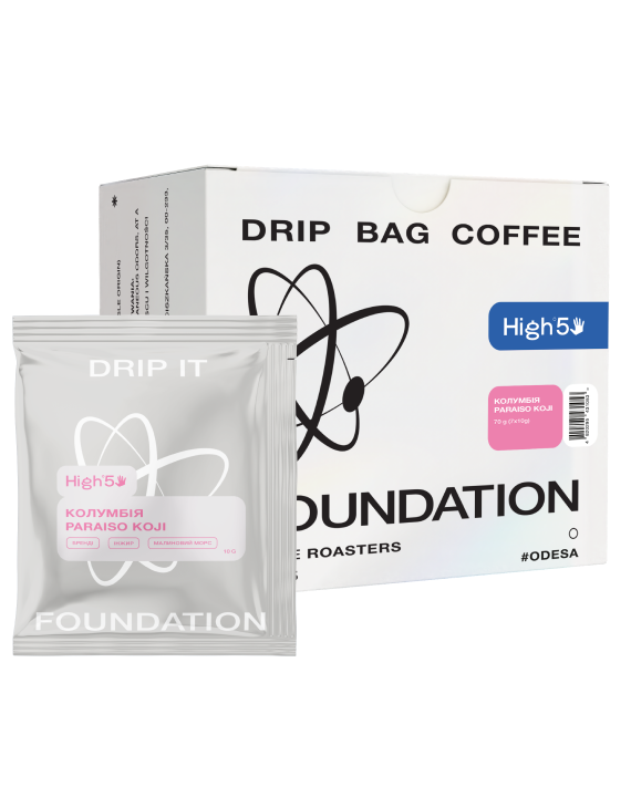 Дрип-кофе Foundation Coffee Roasters Колумбия Paraiso Koji 7 шт./уп.
