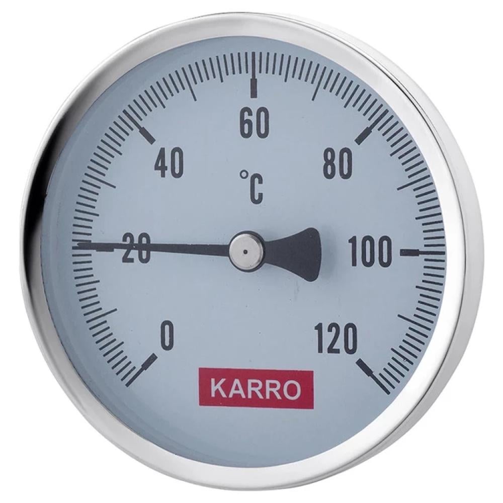 Термометр Karro 1/2" 120℃ 80 мм (AKD29257)