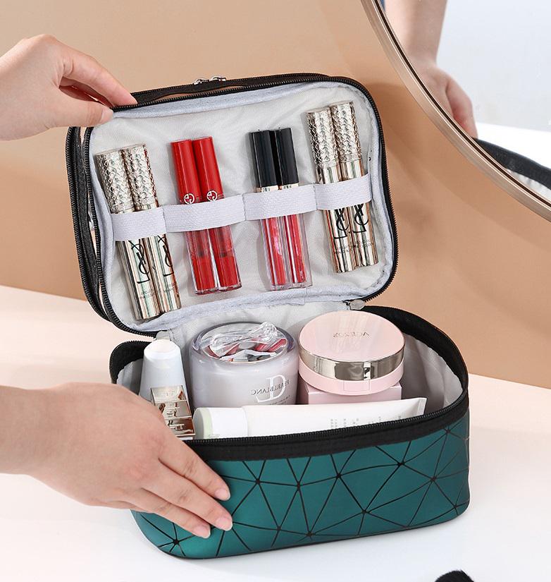 Женская косметичка 14444 23х16х17 см Зеленый (4817942) - фото 3