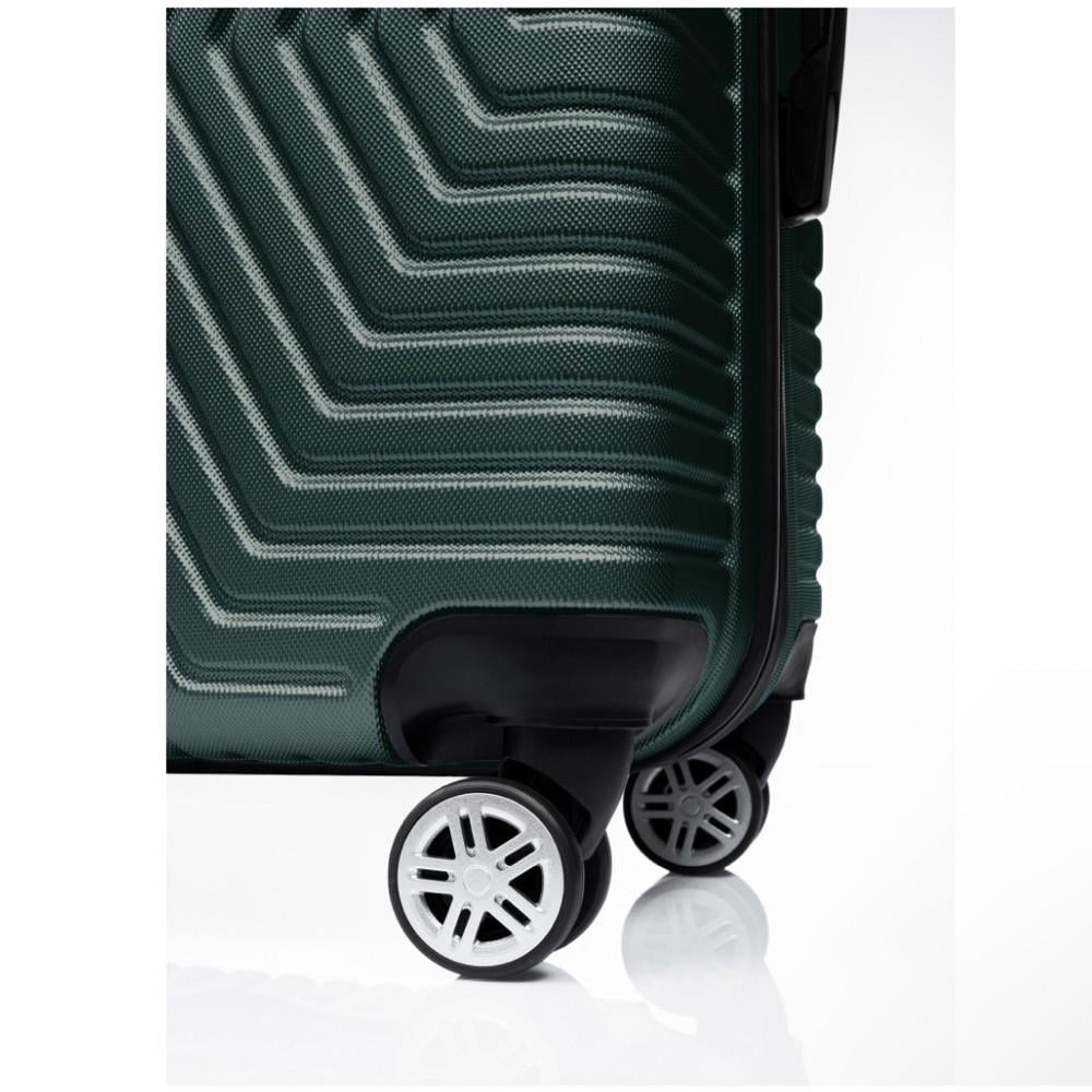 Чемодан Polo ПК006-М поликарбонат на 4-х двойных колесах средний М 70 л Изумрудный - фото 3 Чемодан Polo ПК006-М поликарбонат на 4-х двойных колесах средний М 70 л Изумрудный - фото 3