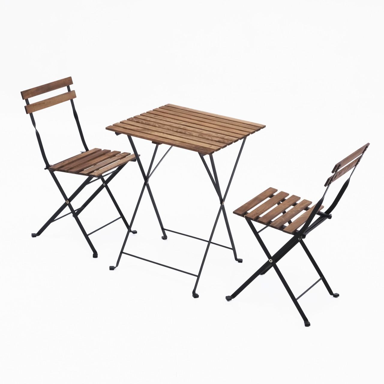 Набор садовой мебели раскладной Классический 2+1 стол и 2 стула (32925997) Набор садовой мебели раскладной Классический 2+1 стол и 2 стула (32925997)