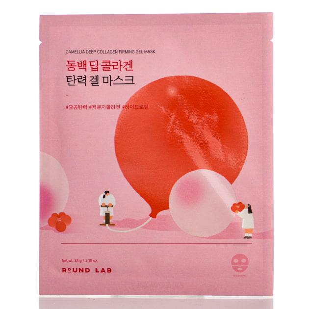 Маска гелевая с коллагеном Round Lab Camellia Deep Collagen Firming Gel Mask 34 мл
