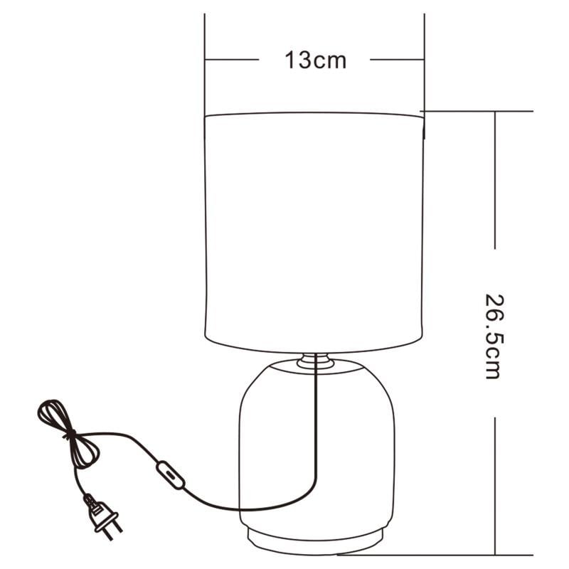 Настольная лампа Zuma Line HS8723-BL 1xE14/40W/230V Черный/Золотой (27109515) - фото 2
