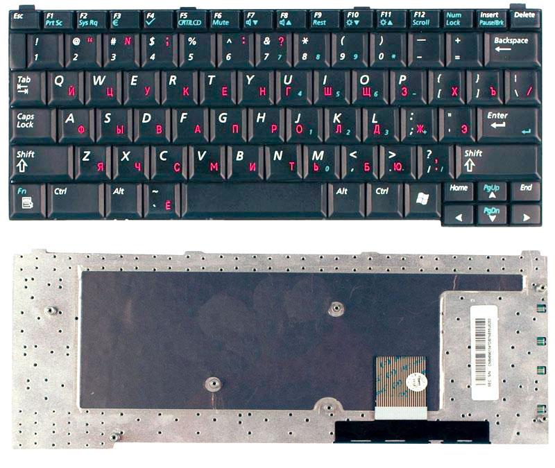 Клавиатура для ноутбука Samsung Q30 EN Black