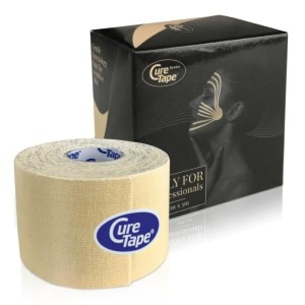 Кинезио тейп для лица CureTape Beauty 5 см х 5 м Бежевый (CTB001)