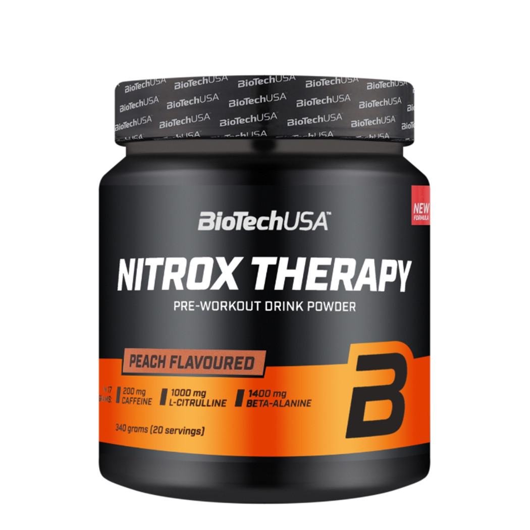 Передтренувальний комплекс BioTech USA Nitrox Therapy 340 г Персик (02985-01)