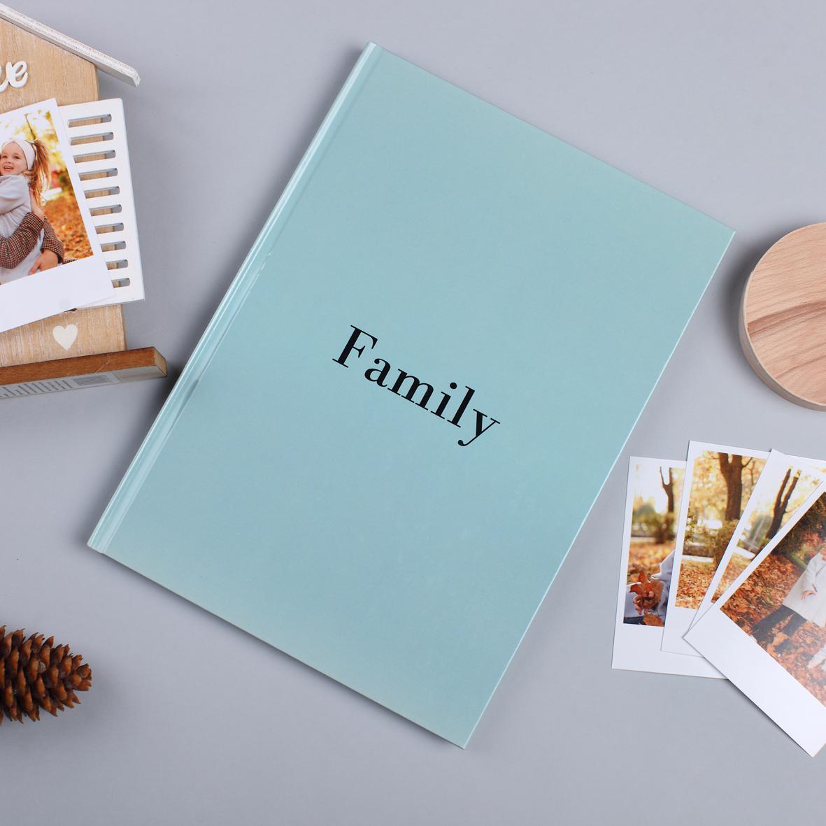 Альбом для фото з білими сторінками 20х30 см Блакитний (15016915)