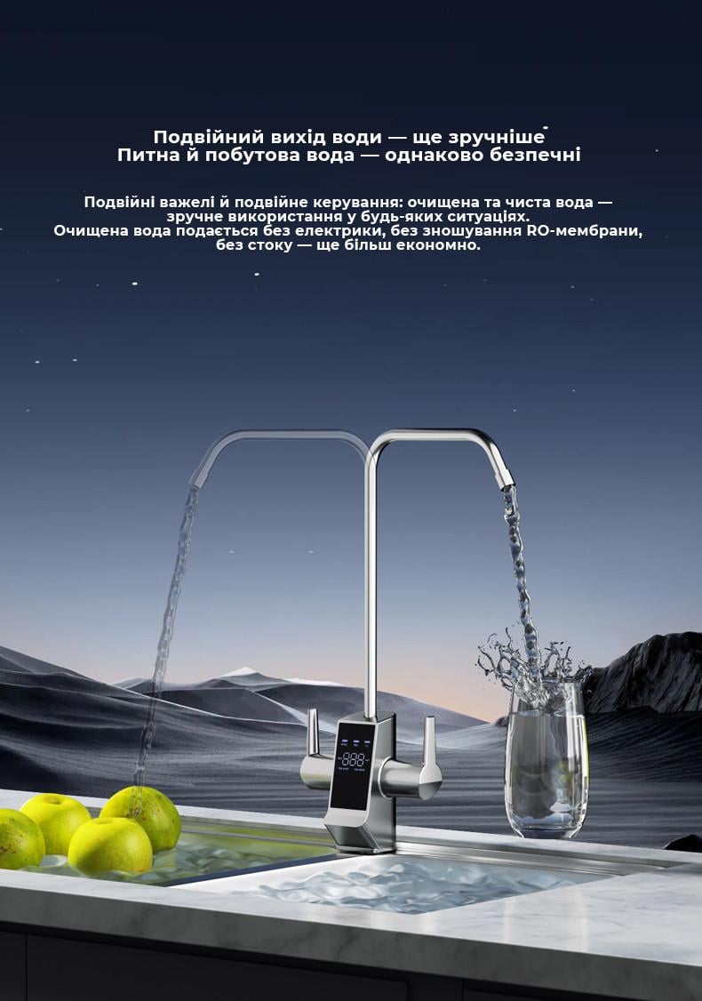 Прямоточна система очищення EASY 800GPD GWATER - фото 3 Прямоточна система очищення EASY 800GPD GWATER - фото 3